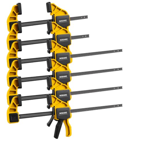 Image of 6-Pack Wood Clamps 4Pcs 12in & 2Pcs 6in for Woodworking