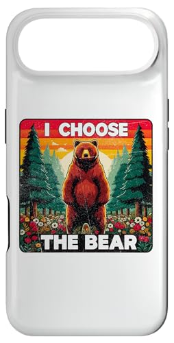 I Choose The Bear Funny ���f�B�[�X �f�B�x�[�g�E�b�Y �v���f�^�[�Y �}�} �X�}�z�P�[�X iPhone Air �p