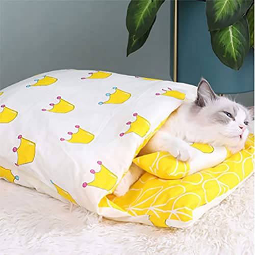 Sac de couchage auto-chauffant chat confortable et durable avec oreiller - 2