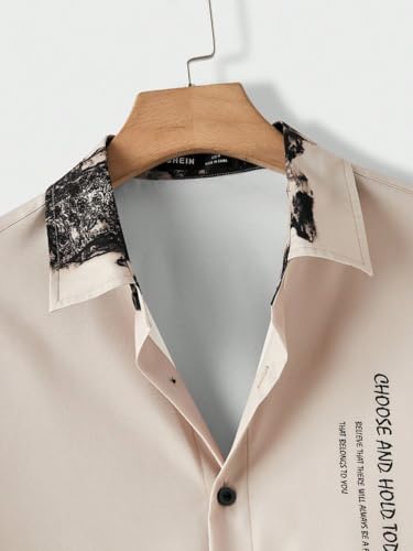 Image of Men's Digital Printed Elastane Shirt | Stretchable Casual Half Sleeve Shirt for Men | Premium Soft Fabric Stylish Summer Wear Shirt