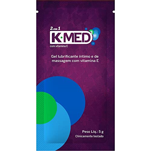 Gel Lubrificante Íntimo K-Med 2 em 1 com 3 sachês