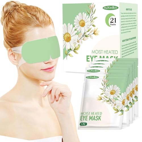 21 PACKS Self Heated Eye Mask Disposable Soothing Steam Eyes Moisturizing Heat Eye Mask Warm And Comfy For Migraines Tired Eyes Dry Eyes