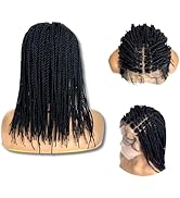 PIB 12” Single Full Lace Braid Wig – Micro Senegal Twist Braided Wig, Knotless Braided Wigs for B...