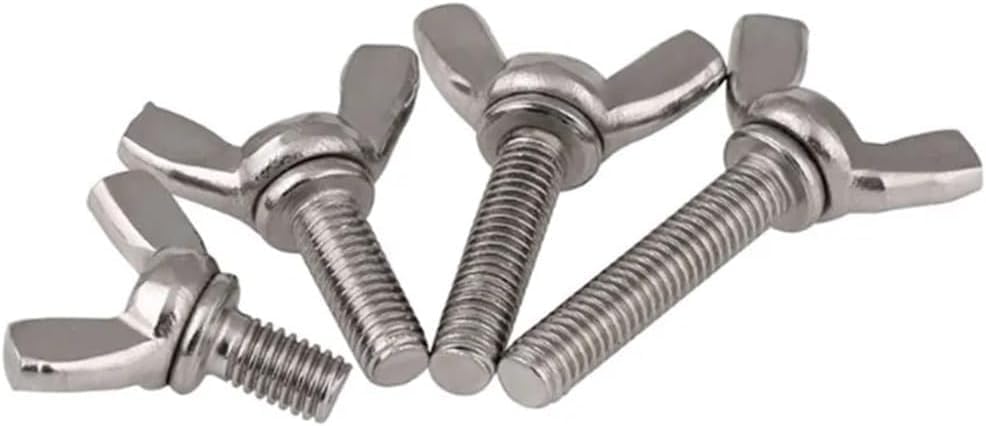 Wing Nuts, Wing Nuts 304 Stainless Steel Screws Wingbolt Nut Screw(M6*40-5PCS)