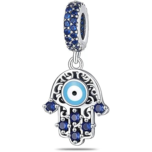 925 Sterling Silver Charms for Bracelets Necklaces 5A Cubic Zirconia Beads Charms Dangle Pendant,Jewelry Beads Gifts for Women