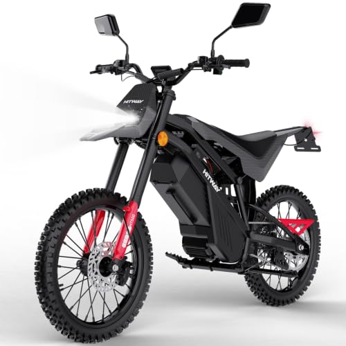 HITWAY HT500 Elektrisches Offroad-Motorrad, 4000W Spitzenleistung bürstenloser Motor, 60V 27Ah Lithium-Akku, bis zu 45 km/h, 45–60 km Reichweite, hydraulische Scheibenbremsen, EEC-zugelassen mit COC