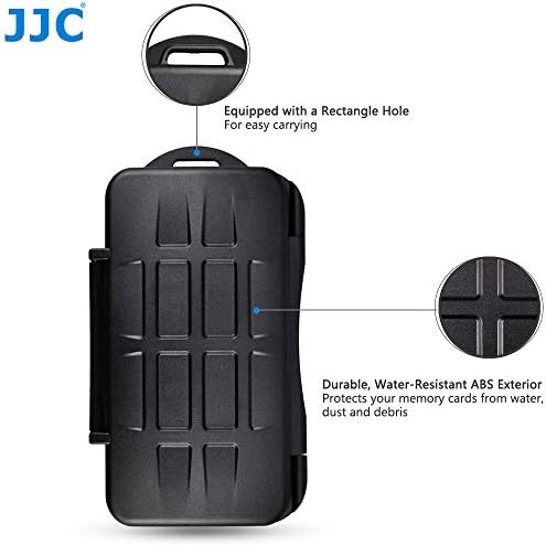 JJC Sturdy and Rigid Memory Card Storage Case fits 3 x XQD CFexpress Type B and 4 x SD SDHC SDXC Cards
