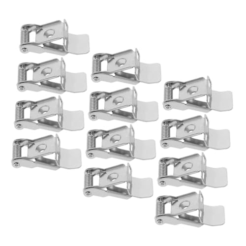 IWOWHERO 12pcs Lighting Accessories Recessed Lighting Springs Clips Ceiling Light Spring Clamps Fixed Spring Clip for Lamp High Strength Light Clips Cold Rolled Sheet Silver