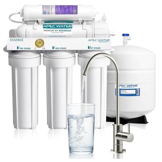 APEC Water Systems ROES-PH75 Essence Series Top Tier Alkaline Mineral pH+ 75 GPD 6-Stage Certified Ultra Safe Reverse Osmosis Drinking Water Filter System