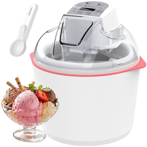 Coepuske 1.6 Quarts Ice Cream Insulated Machine with LCD Screen and Timer