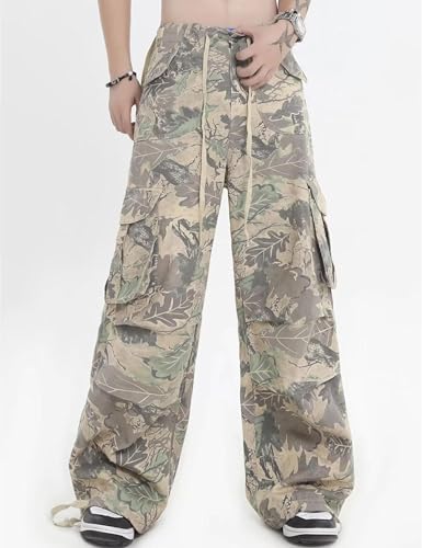 Men's Camouflage Pants Y2k Camo Joggers Baggy Streetwear Camo Pants for Men4