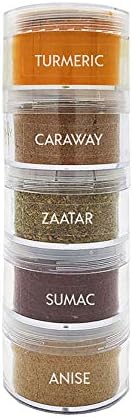 Spicylux The Middle Eastern Mix |Turmeric, Caraway, Jordanian Zaatar mix, Sumac, Anise ground | Savory Herbs, Spices & Seasonings (Set of 5) – Packed in U.S.A.
