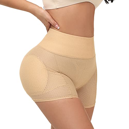 Image of Lu's Chic Women's Padded Shapewear Shorts Hip Padding Lifter Panties Mesh Body Shaper Shorts Shapewear