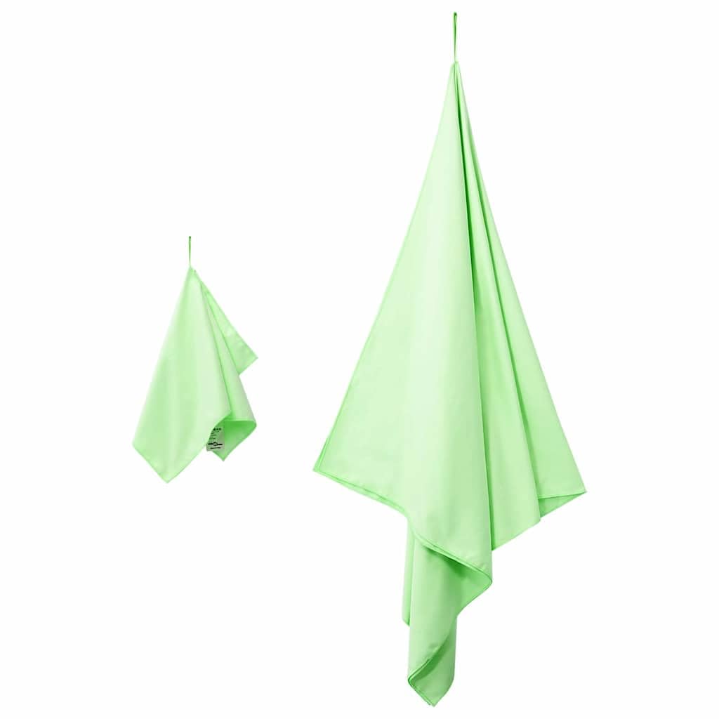 Set di 2 asciugamani sportivi in microfibra, facili da piegare, 50 x 30 cm e 200 x 100 cm, ad asciugatura rapida, per fitness, sauna, viaggi e spiaggia
