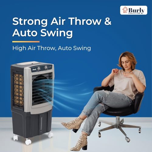 Image of BHABURLY | GLX 35 LTR | Personal Portable Cooler with Anti Bacterial Honeycomb | Highest Airthrow in Segment | Auto Swing | 3 Speed Control | Low Power Consumption | One Year Warranty