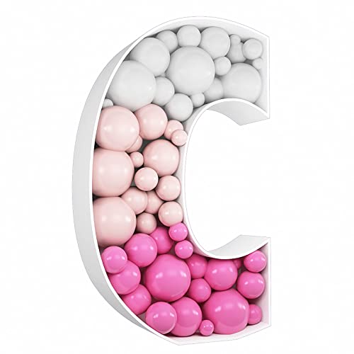 3FT Tall Mosaic Balloon Frame Letters Big Marquee Light Up Letters DIY Kit for Birthday Party Wedding Backdrop Decor Letter C Pre-Cut Foam Board 3FT Tall Mosaic Balloon Frame Letters Big Marquee Light Up Letters DIY Kit for Birthday Party Wedding Backdrop Decor Letter C Pre-Cut Foam Board