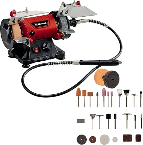 Einhell Touret à meuler TC-XG 75 Kit (kit pour travaux de polissage/meulage, bâti métallique...