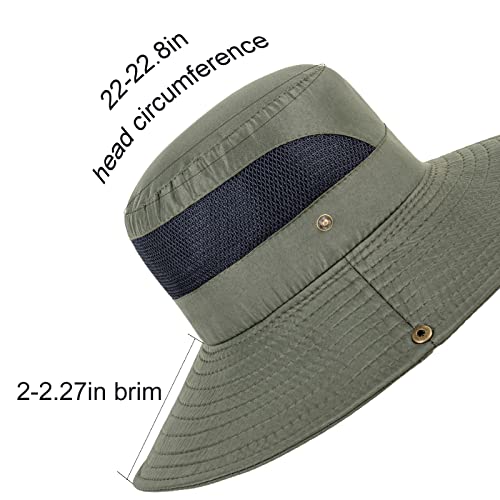 Summer Sun Hat Women Wide Brim Breathable Outdoor Hiking Hat Summer Fishing Hat With Adjustable Drawstring #TOP1