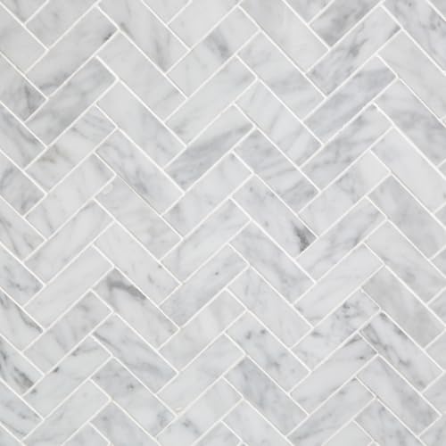 Diflart Marble Mosaic Tile, Marble Backsplash Tiles for Kitchen Bathroom