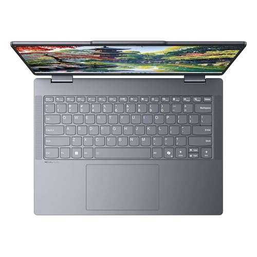 Image of Lenovo IdeaPad 5i 14 inch WUXGA 2-in-1 Touchscreen Laptop, Intel Core Ultra 5 225U, 8GB RAM, 1TB SSD, WiFi6, Backlit KB, Windows 11 Home, Luna Grey, w /2TB USB Drive, W /GaLiMu