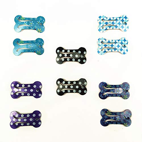 30 Pcs Puppy Cat Dog Hair Clips 1" Min Bone Clips Multicolor Dog Topknot Bows Dog Grooming Bows Pet Supplies Dog Bows Dog Hair Accessories - Image 6