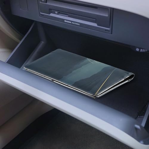 Organizador de guantera slim de cuero miniatura 6