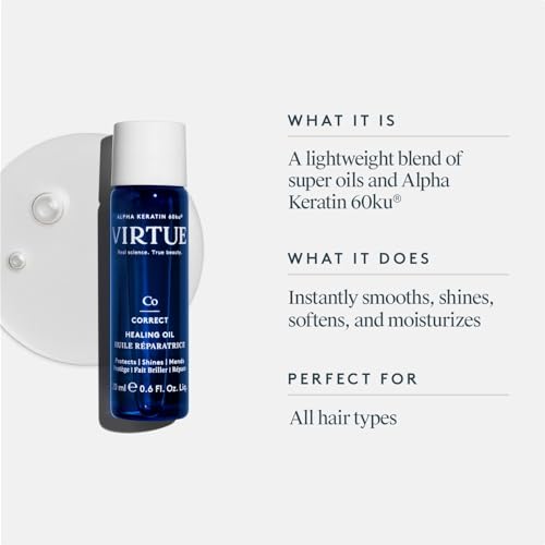 Virtue Healing Hair Oil, Blue, 20 ml (Pack of 1) - Image 2