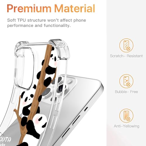 Coque panda iPhone 15 Pro Max protection flexible antichoc