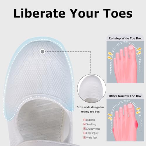 Image of Git-up Women's Arch Support Walking Shoes, Breathable Wide Toe Box Nursing Work Shoes for Plantar Fasciitis
