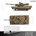 NUOTIE 1/72 Scale M1A2 Abrams Military Heavy Tank Model Classic Morden U.S. Diecast Vehicle Tank Model with Transparent Storage Box Gift or Collection for Adults