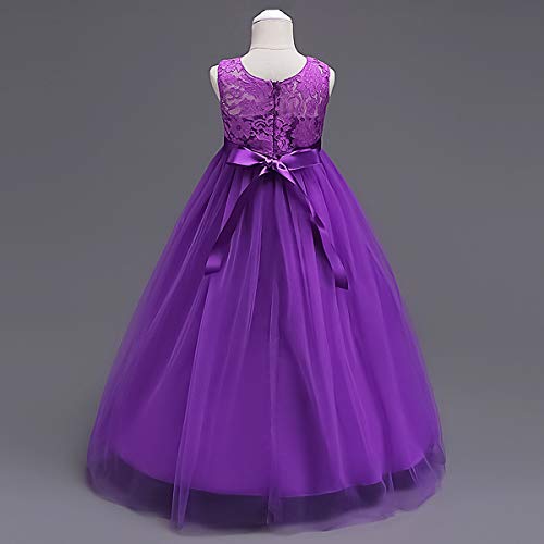 Big Girl Vintage Lace Junior Bridesmaid Dress Dance Ball Pageant Maxi Gown Floor Long for Party Wedding4