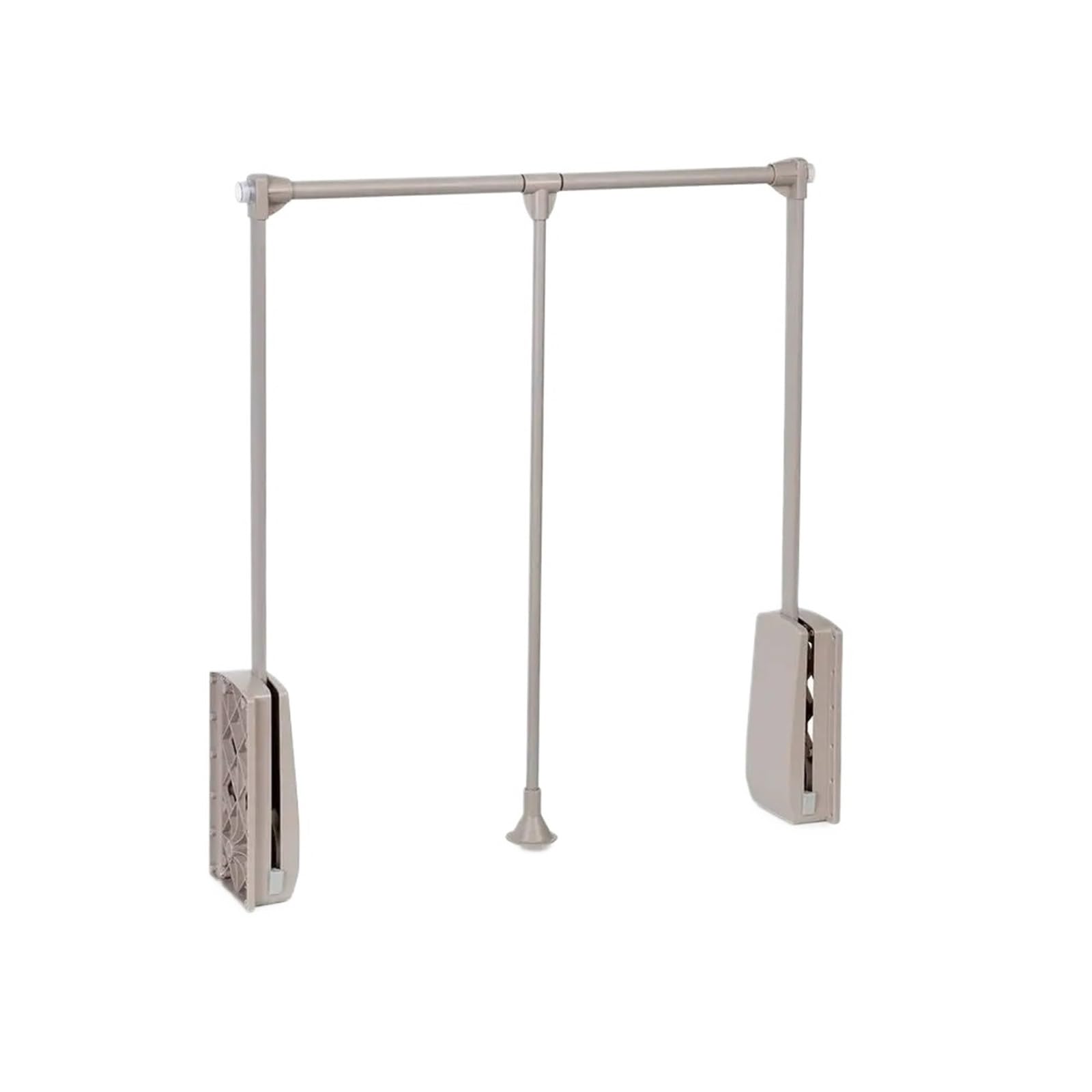 ATEUXOL Adjustable Pull Down Wardrobe Rail Hang Pull Down Wardrobe Rail Lift, Adjustable