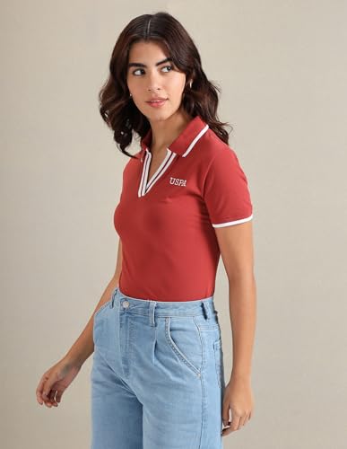 Image of U.S. Polo ASSN. Women's Cotton Slim Fit T-Shirt
