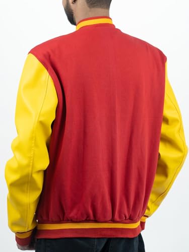 Men's Fashion Varsity Jacket Causal Slim Fit Wool Letterman Baseball Bomber Jackets4
