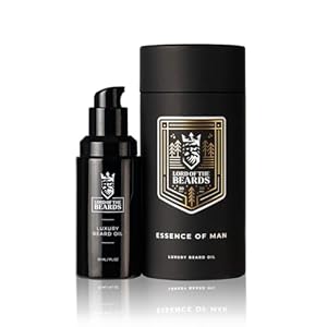 LORD OF THE BEARDS Premium Beard Oil – Essence Of Man, Smoky Vanilla and English Oud Scented Beard Oil for Men with Organic Jojoba, Coconut and Argan Oils – Vegan Friendly Beard Growth Oil – 30 ml