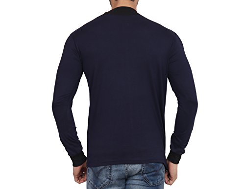 Image of EYEBOGLER Solid Men's Shawl Collar Regular Fit T-Shirt