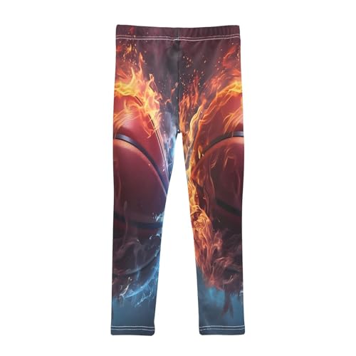 Toddler Girls Leggings Printed Yoga Pants Leggings Fire Basket for Kids2