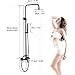 MOSSON Shower System Matte Black Outdoor Shower Fixtures with 8