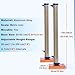 DEGQSTPC Portable Track and Field High Jump Standards for Competition, Multi-Bracketed Aluminum High Jumping Stands Height Tester, High School Training Equipment