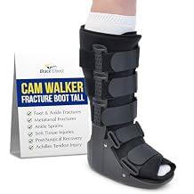 Brace Direct CAM Walker Boot - Tall Orthopedic Walking Boot for Fracture, Sprained Ankle, and Injury Recovery Small - US Shoe Size Men 4.5-7 / Women 6.5-8 / Youth 4.5-7
