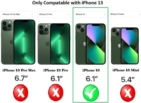 Tahamus [2+2 Pack] Easy Install Frame Guard Tool Kit Tempered Glass Screen Protector + Camera Lens Compatible with iPhone 13 [6.1 inch]
