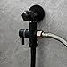 Tecmolog Kit Grifo Bidet Acero Inoxidable Ducha de Lavabo Negro Pulverizador Bidet...
