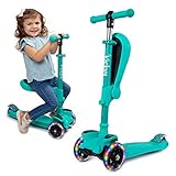 KicksyWheels Scooters for Kids - 3 Wheel...