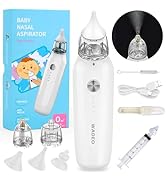 WADEO Baby-Nasensauger Elektrisch, Nasensekretsauger für Babys mit 3 einstellbaren Saugstufen und...