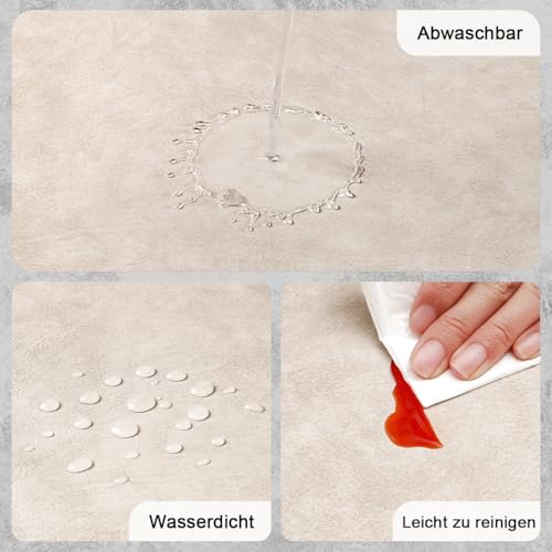 Banchif Platzsets abwaschbar Tischsets Untersetzer Platzdeckchen 4er Set – Ansicht 4