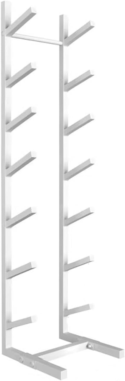 Aimery Skateboard Rack Floor Stand，Skateboard Organizer,Snowboard Storage Rack Free Standing，Skateboard Display Stand for Skis/Skateboards/Scooter (Color : White, Size : 7 Tier)