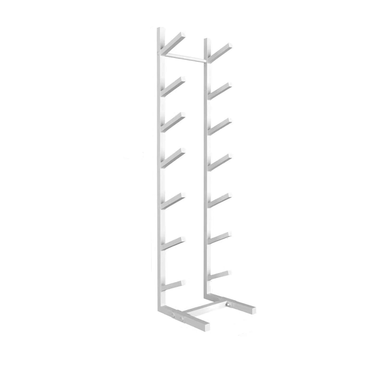 CGCSYZ Skateboard Rack Floor Stand,Skateboard Organizer,Snowboard Storage Rack Free Standing,Skateboard Display Stand for Skis/Skateboards/Scooter (Color : White, Size : 7 Tier) (White 7 tier)