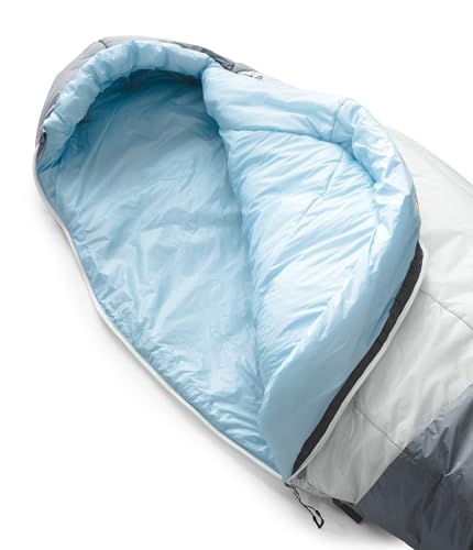 THE NORTH FACE Women's Cat's Meow Eco Sleeping Bag, Beta Blue/Tin Grey-NPF, Long Right Hand