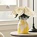 Eyamumo Fake Flowers, Faux Silk Real Touch Artificial Rose Flowers for Decoration DIY, Wedding Party, Home Office Decoration and Dining Table Centerpiece, 7Pcs (White-30cm, 30CM)