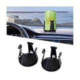 Zpana Car Slim Can Cup Holder Adapter, 2PCS Vehicle Energy Drink Holder Insert, Reversible Wiggle Free Automotive Cup Holder Expander Accessories, Universal for SUV, Sedan, Truck(2PCS)